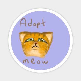 Adopt Meow Magnet